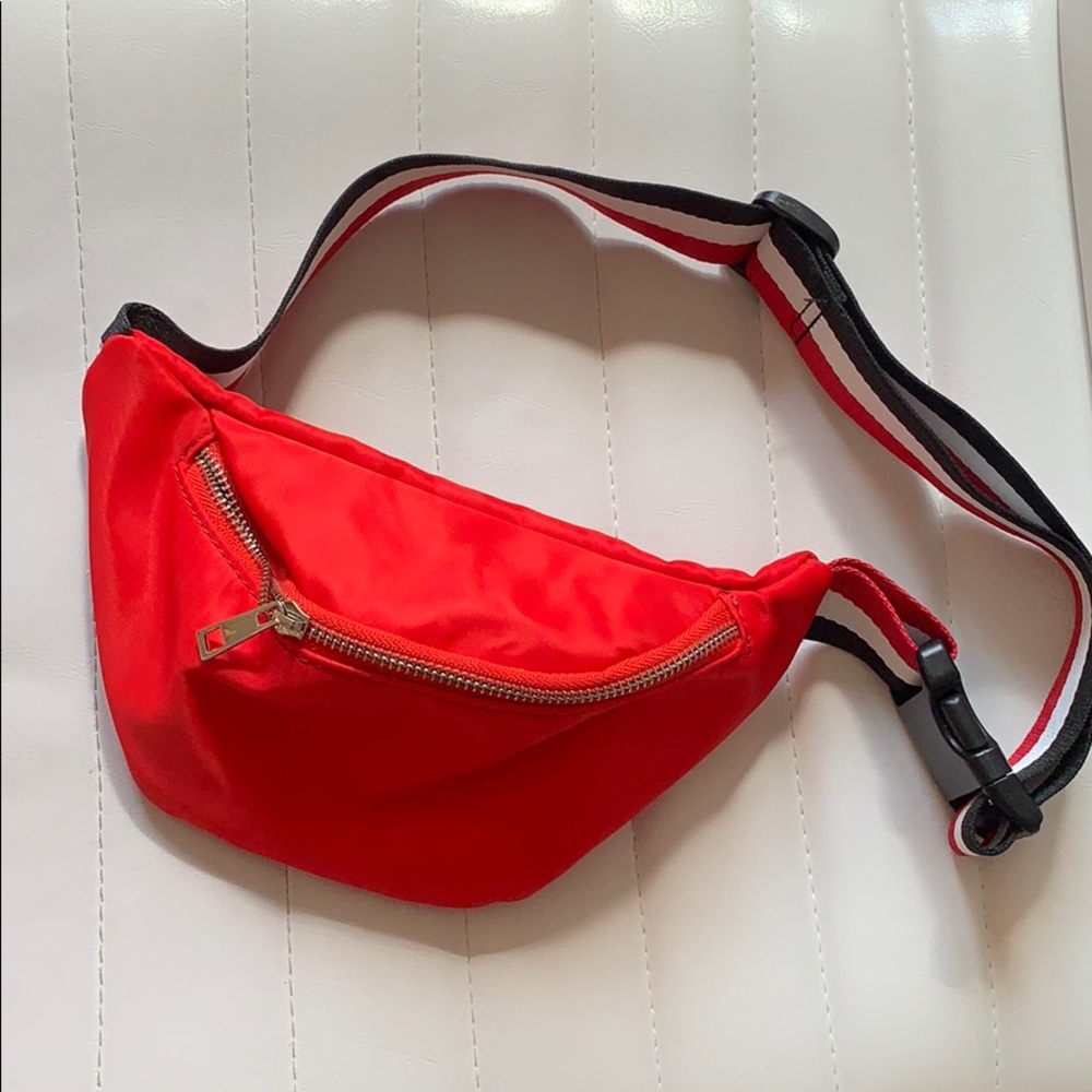 $5 with purchase! Red Satin Fanny Pack